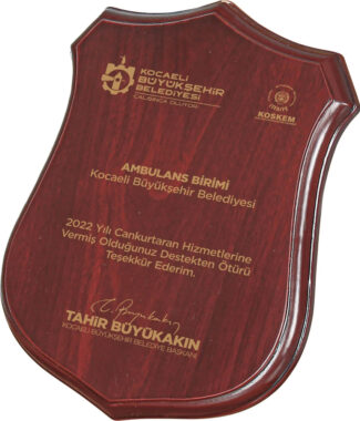 BK-76 ahşap plaket