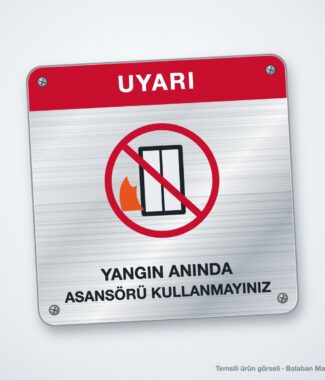 AS-04 Asansör Uyarı Etiketi – temsili ürün görseli