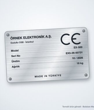 CE VE SERİ NUMARASI ETİKETLERİ