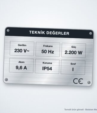CE-03 Teknik Değer Etiketi – temsili ürün görseli
