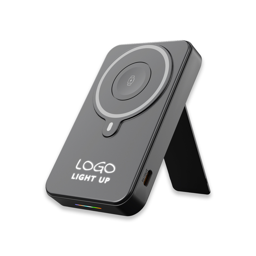 k250sy4.jpg K250 Işıklı Logo 15W MagSafe Powerbank 10000 mAh (Telefon, Saat, Kulaklık))