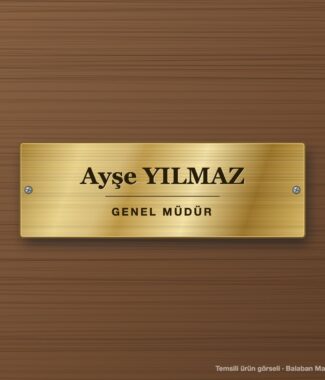 LOGO VE İSİM PLAKALARI
