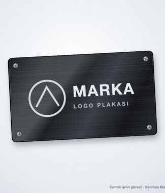 LP-02 Firma Logo Plakası – temsili ürün görseli