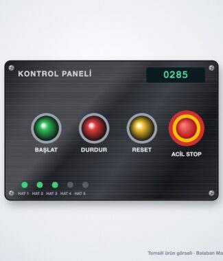 MK-03 Kontrol Paneli Ön Yüz Etiketi – temsili ürün görseli