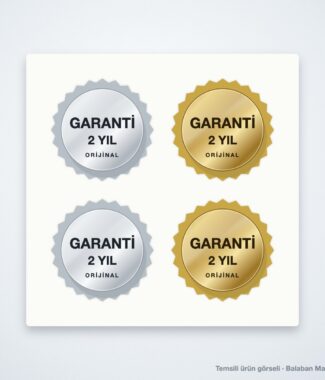 MZ-04 Metalize Garanti Etiketi – temsili ürün görseli