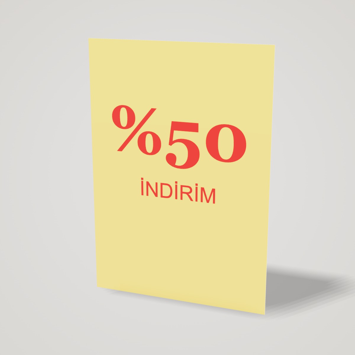 İndirim afişi İndirim afişi — temsili baskı görseli